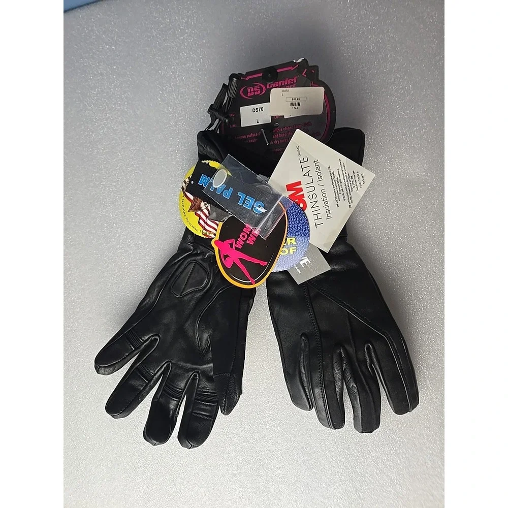 Daniel Smart DS-70 Womens Deerskin L Gloves Reflective 3M Thinsulated Waterproof